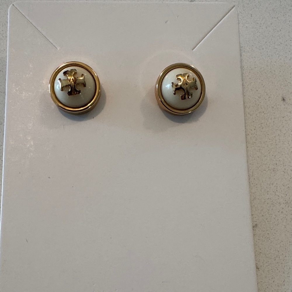 Tory Burch Melodie Button Earrings